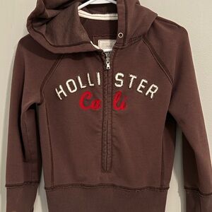 Y2K Hollister Cali Half-Zip Hoodie – Size L